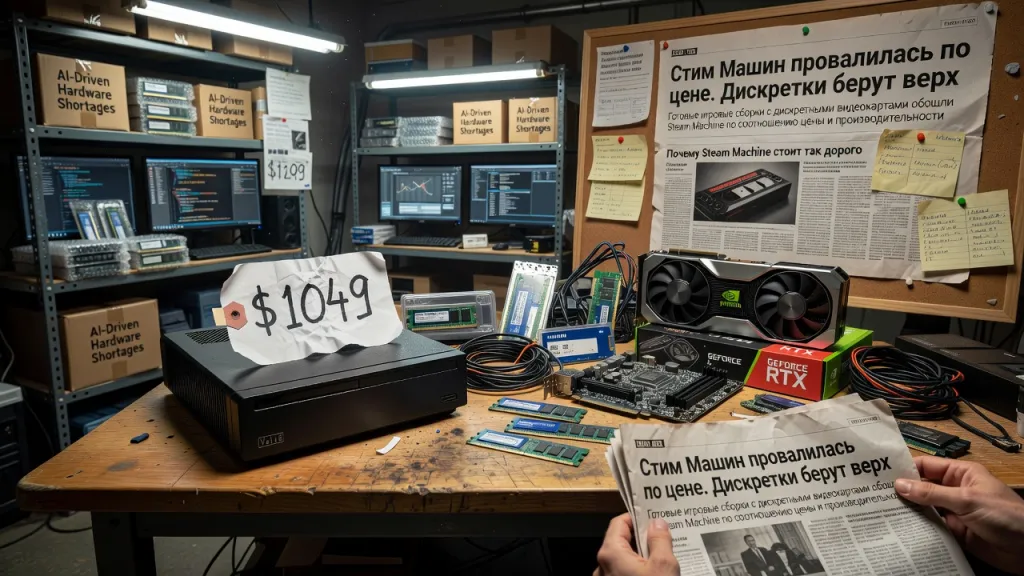 Steam Machine провалилась по цене. Дискретки берут верх