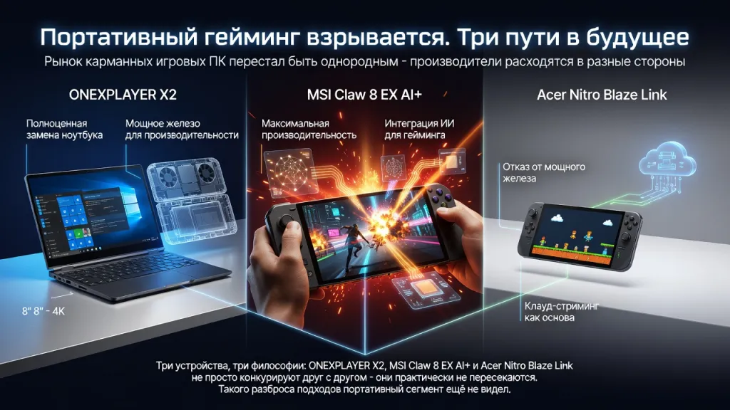 Портативный гейминг взрывается. Три пути в будущее
